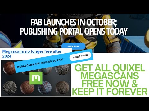 Automate Adding All Free Quixel Megascans Before They're Gone | Script Tutorial