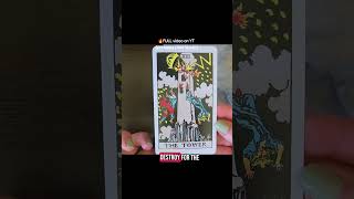 Don't fight the Tower Card! Find out how it can help you 🙏✨️ #learntarotwithme  #tarotforbeginners