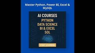 Data Analysis Course with Python, Excel & Power BI 🚀