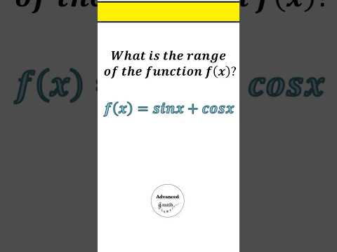 Range (sinx+cosx)