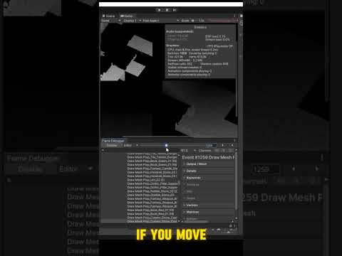 How to Use the Frame Debugger in Unity