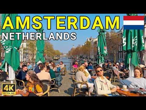 🇳🇱 AMSTERDAM, Netherlands 4K Walk | Historic Streets & Canals 🚶‍♂️