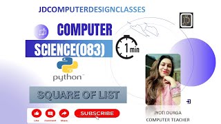 SQUARE OF LIST #pythontutorial#pythonforbeginners#learnpythoninhindi#squareofanynumber #listinpython