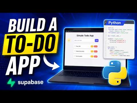 Build a To-Do App with Python, Flask and Supabase | Full CRUD Tutorial Step-by-Step