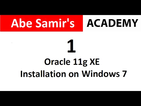 How to install Oracle Database 11g XE on Windows
