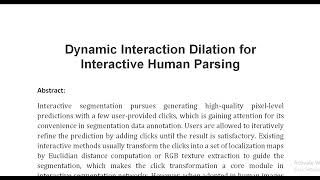 Dynamic Interaction Dilation for Interactive Human Parsing