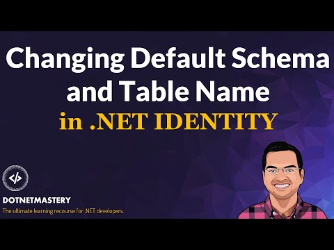 Change default schema and table names for .NET Identity