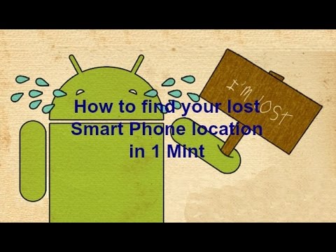 How to find your lost  Smart Phone location in 1 Mint  in Hindi || By Biswaranjan