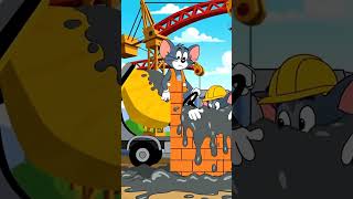 Jerry Becomes the Team Leader #TomAndJerry#FunnyCartoon#ConstructionCartoon#WorkplaceComedy