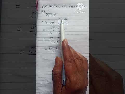 Rationalize the denominator class 9th #maths #sanketclass #mathematicclass9 #maharastraboard