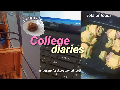 College Diaries ep.01 ☁️ ( Studying for test, Auto Rides, Trying New Recipes)