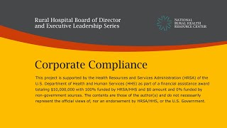 Board Leadership Series: Corporate Compliance