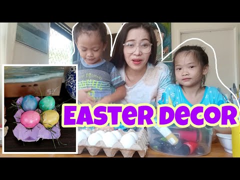 Prepping our Easter Eggs for Easter Decor - Easter Egg Design Tutorial - Kids Activity Philippines