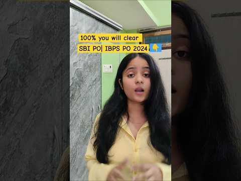 SBI PO Prelims Mock Strategy✅|Clear in First Attempt|#shorts #sbipo  #ibps #ibpspo #banking #quant
