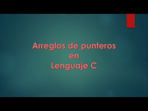 Punteros, Vectores, Matrices, Cadenas, Arreglos de Punteros en C | Asignación de memoria explicada