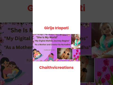 #day6challenge #digitalmahila #chaithvicreations #logodesign #posterdesign #mompreneur