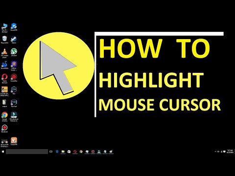 How to Highlight Mouse Pointer Windows 10