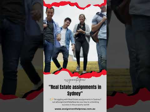 Real Estate assignments in Sydney - assignmenthelpnow.com.au