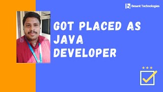 Ramesh Got Placed as Java Developer | Java Course Placement | Besant Technologies Honest Reviews