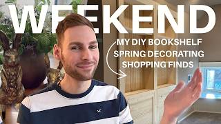 Snowy Outside, Spring Inside ❄️🌷The DIY Bookshelf Project, Shopping Finds, Cleaning, & More!
