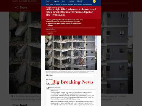 Iran Strikes Israel | Massive Fire in Tehran After Israeli Retaliation |WAR FOOTAGE|@rjharryy