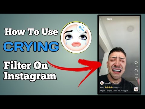 How to use Crying filter On Instagram| How to get crying Filter On Instagram | Crying Face |