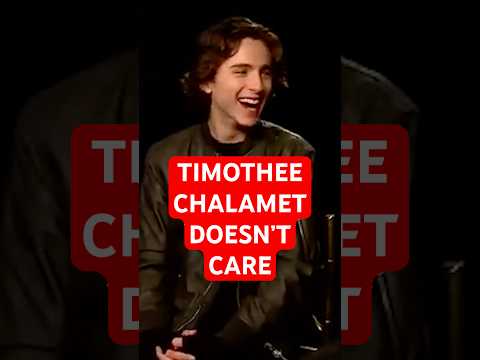 Timothee Chalamet: No Ego. No Scandals. Quiet Power. 🤫