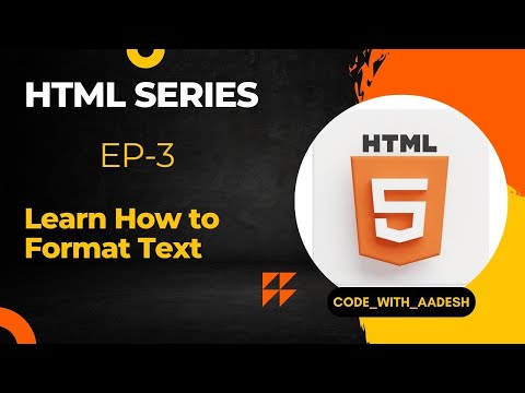 HTML Complete Course Ep-3 | Text Formatting  #html #htmltutorial #webdevelopment