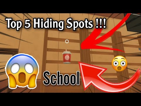 Top 5 Hiding Spots in school map Hide Online || HideWithArfan