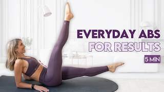 5 min Express Abs Burn 🔥 | Intense Pilates Core Workout at Home | No Equipment Needed