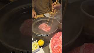 Expensive SHABU SHABU Restaurant #shabushabu #japan #shorts #fyp