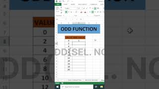 Use ODD Function in #excel in Seconds #exceltips #exceltricks #trending #ytshorts #excelfunction