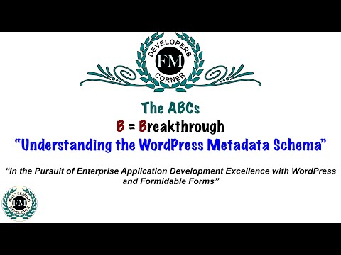 Understanding the WordPress Metadata Schema