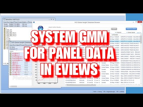 System Generalized Method of Moment (GMM-SYS) for Panel Data (Dynamic) in Eviews