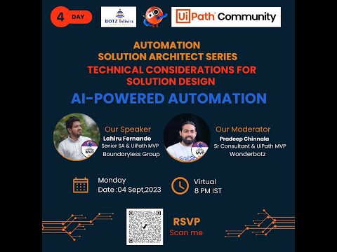 Solution Design in AI Powered Automation |Day 4| Solution Architect Series |UiPath Hyderabad