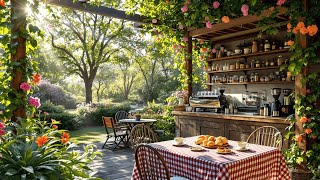Morning Spring Jazz Music 🏵️☕ Relaxing Jazz Music at Spring Coffee Shop Ambience for Good Mood