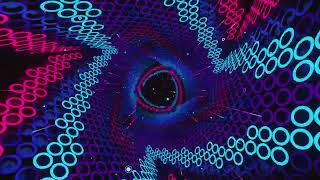 Vj Neon Triangle Light Blue and pink Loop