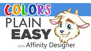 Vector Art Tutorial / Coloring Plain Easy / Affinity Designer
