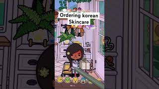Ordering Korean skincare toca boca rp!!🫶🏼💐🫧#toca#aesthetic#tocaroutine