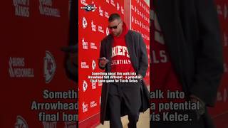 Travis Kelce's Arrowhead Walk Felt Different 😭 #TravisKelce #TaylorSwift #Swifties #Shorts