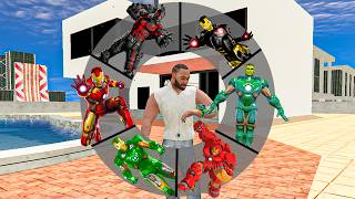 Franklin Playing As A EVERY IRONMAN SUPERHERO in INDIAN BIKE DRIVING 3D