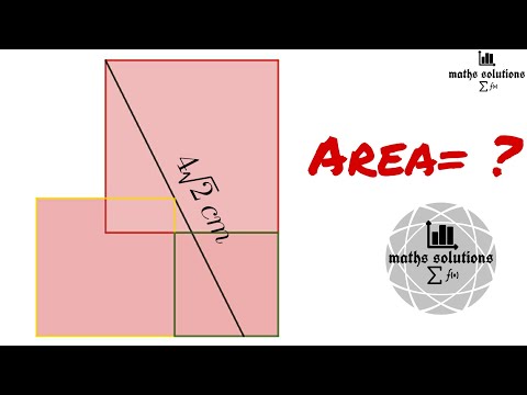 Area of shaded region formed by intersection of three square