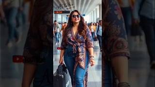 Stunning 4K AI Fashion Lookbook for Plus-Size Women at Mumbai Airport