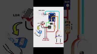 relay circuit diagram 😲 #accircuits #circuitbasics #diycircuit