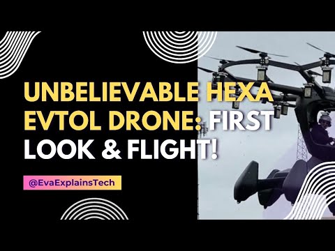 Unbelievable HEXA eVTOL Drone: First Look & Flight! #shorts