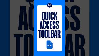 Customising the Quick Access Toolbar in Word