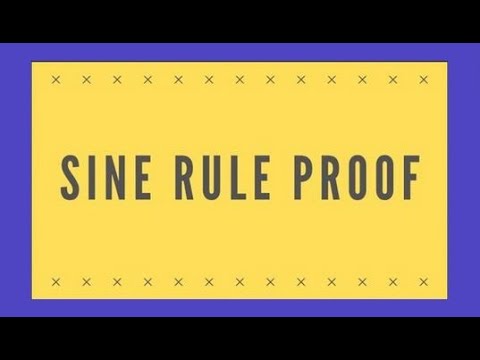 Year 1 / AS Maths - Sine Rule Proof