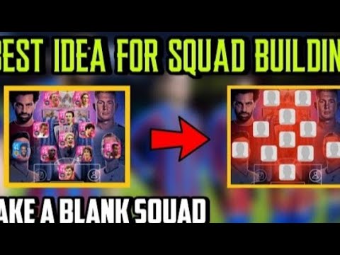 HOW TO CREATE A BLANK SQUAD IN PES | USED FOR SQUAD BUILDING  |  PES 2021