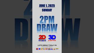 PCSO Lotto Result Today 2PM Draw June 1, 2025 - Ez2 Result and Swertres Result #shorts