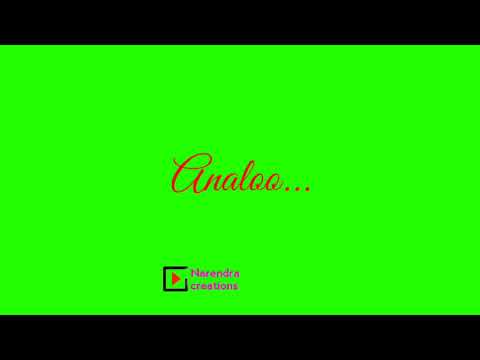 anthaga emundo neelo song green screen lyrics❤️🥰🥰😍😍